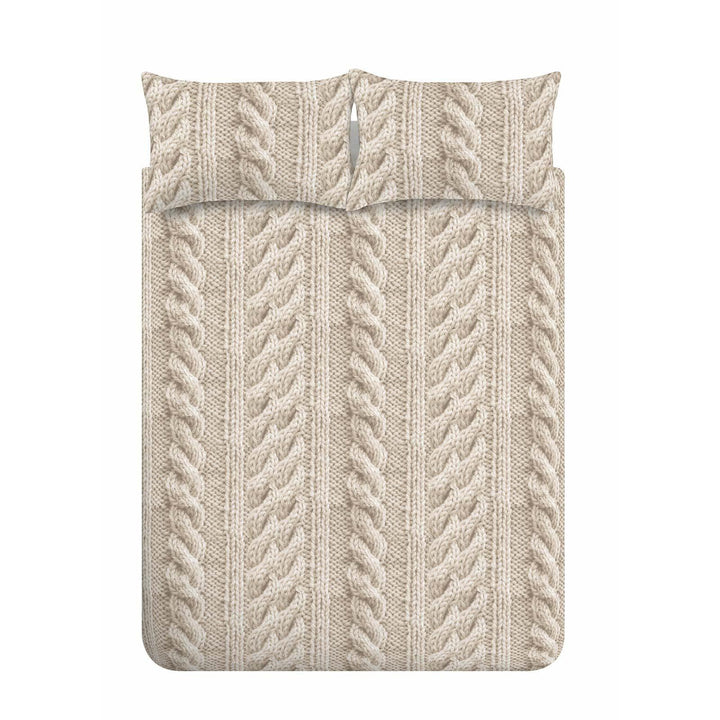 Cable Knit Fleece Duvet Cover Set - Ideal