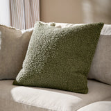 Cabu Chunky Boucle Cushion Cover Khaki 55 x 55cm - image 1