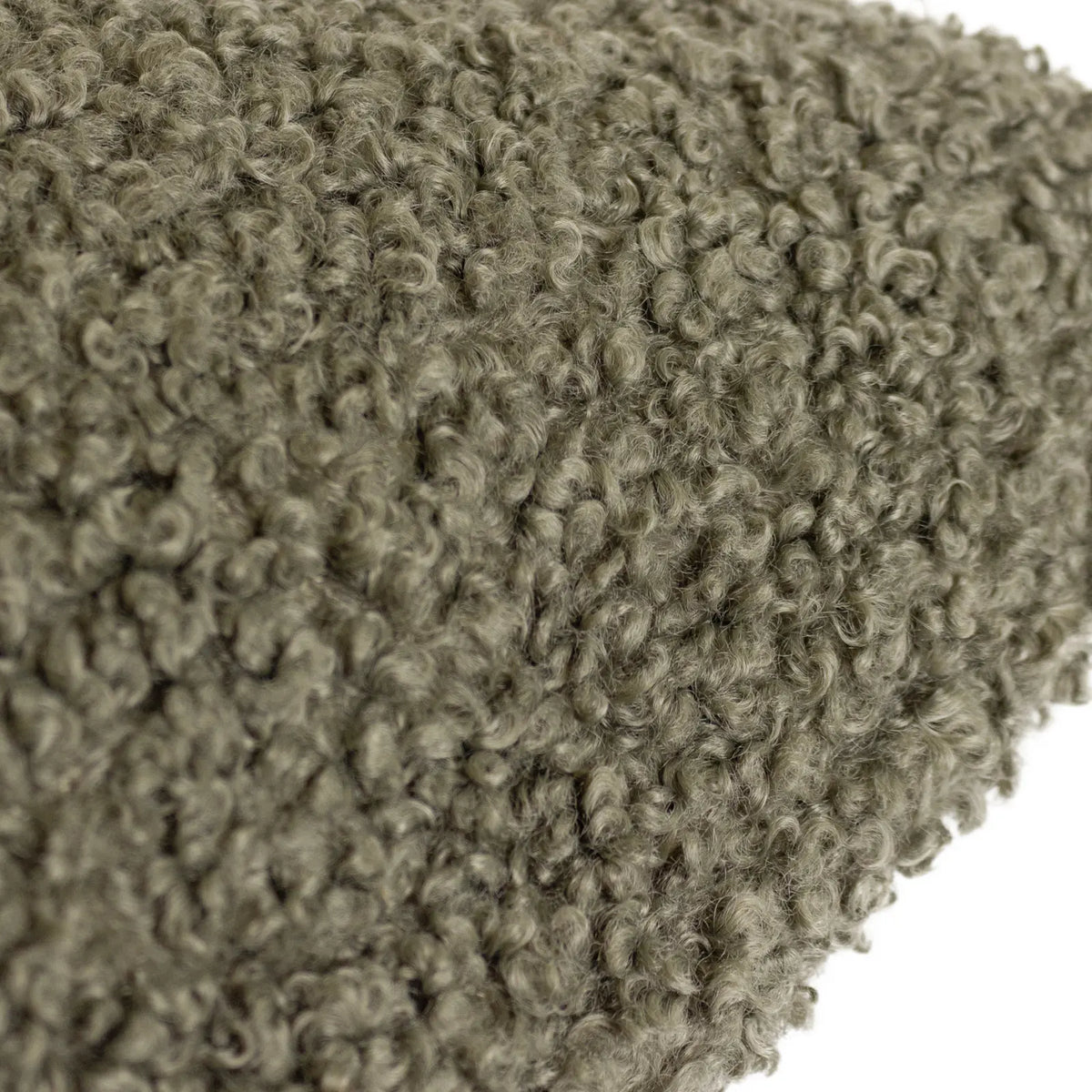 Cabu Textured Boucle Khaki Cushion Cover 45cm x 45cm - additional product view 4