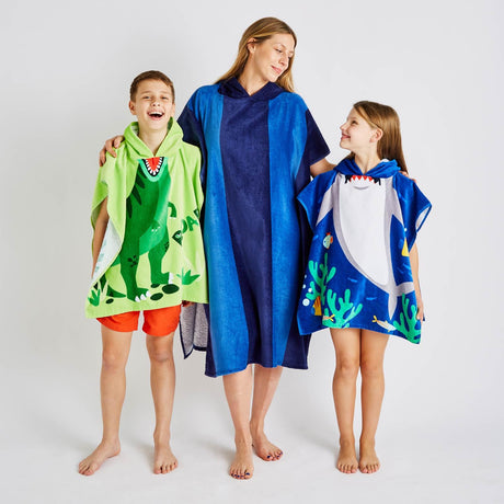 Stripe Hooded Towel Poncho by Catherine Lansfield