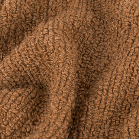 Candar Boucle Woven Tasselled Ginger Throw Blanket 130cm x 170cm - additional product view 4