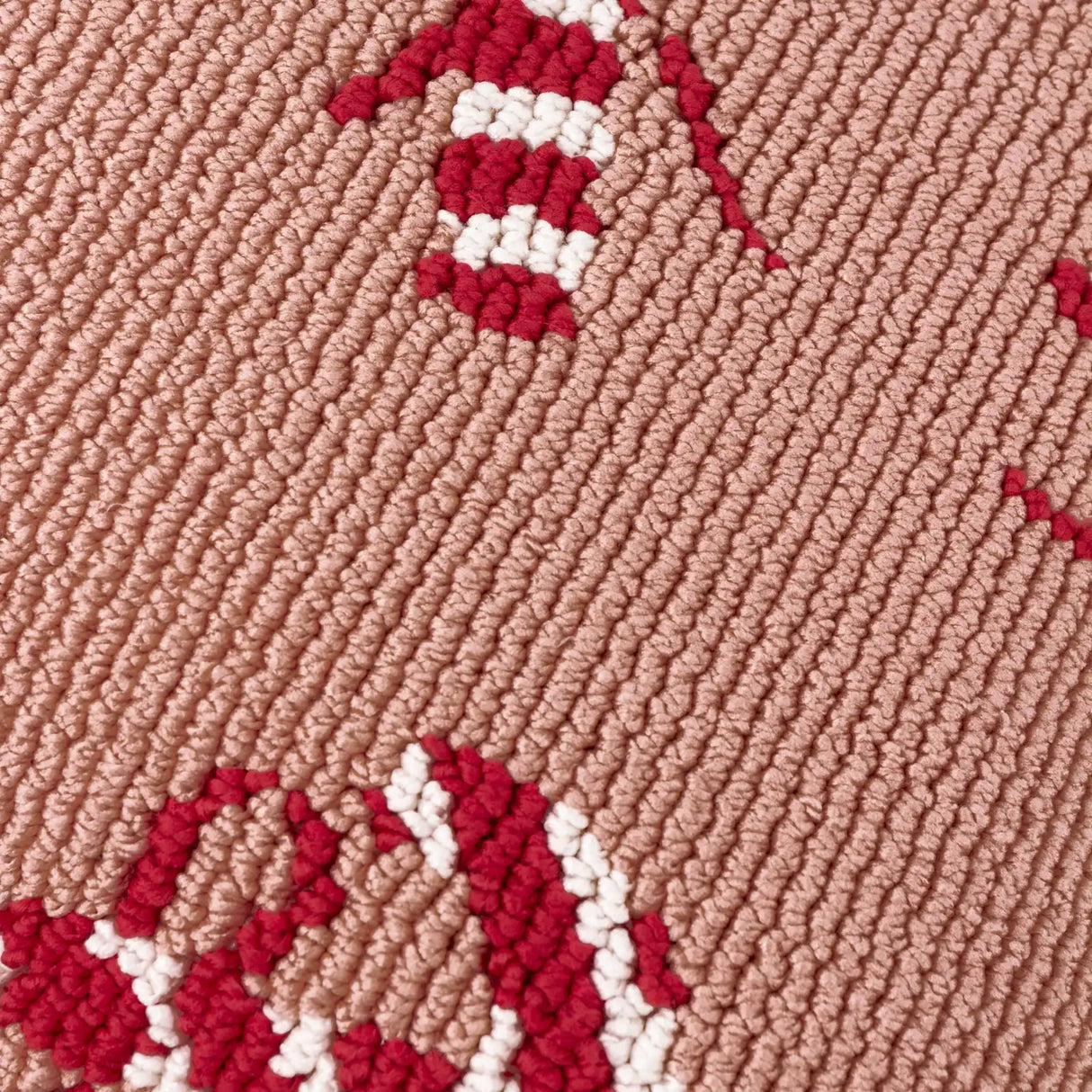 Candy Canes Tufted Cushion Cover Pink/Red 45 x 45cm - image 5