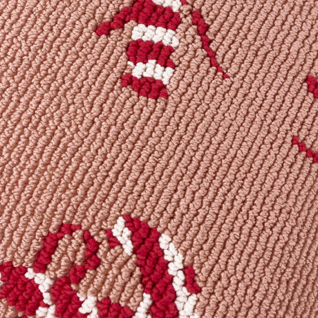 Candy Canes Tufted Cushion Cover Pink/Red 45 x 45cm - image 5