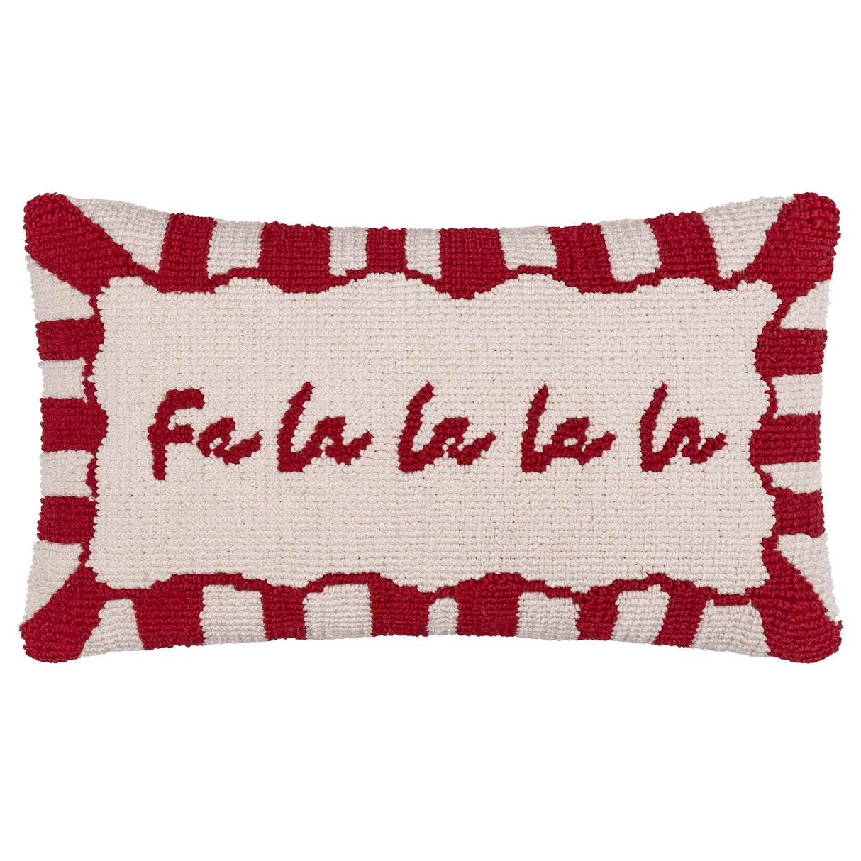 Candy Fa La La Tufted Cushion Cover Red/White 30 x 50cm - image 2