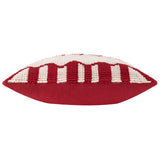 Candy Fa La La Tufted Cushion Cover Red/White 30 x 50cm - image 4