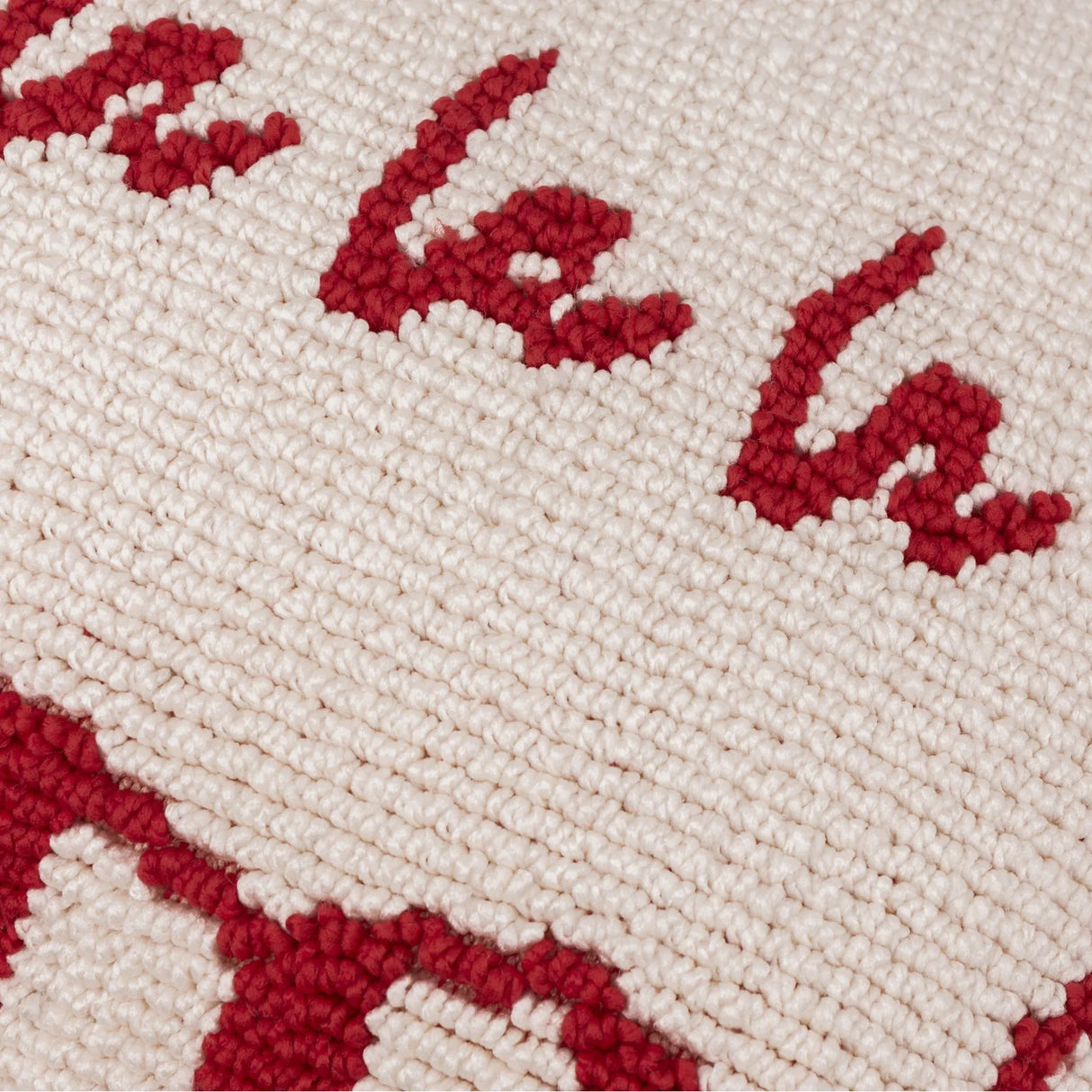 Candy Fa La La Tufted Cushion Cover Red/White 30 x 50cm - image 5