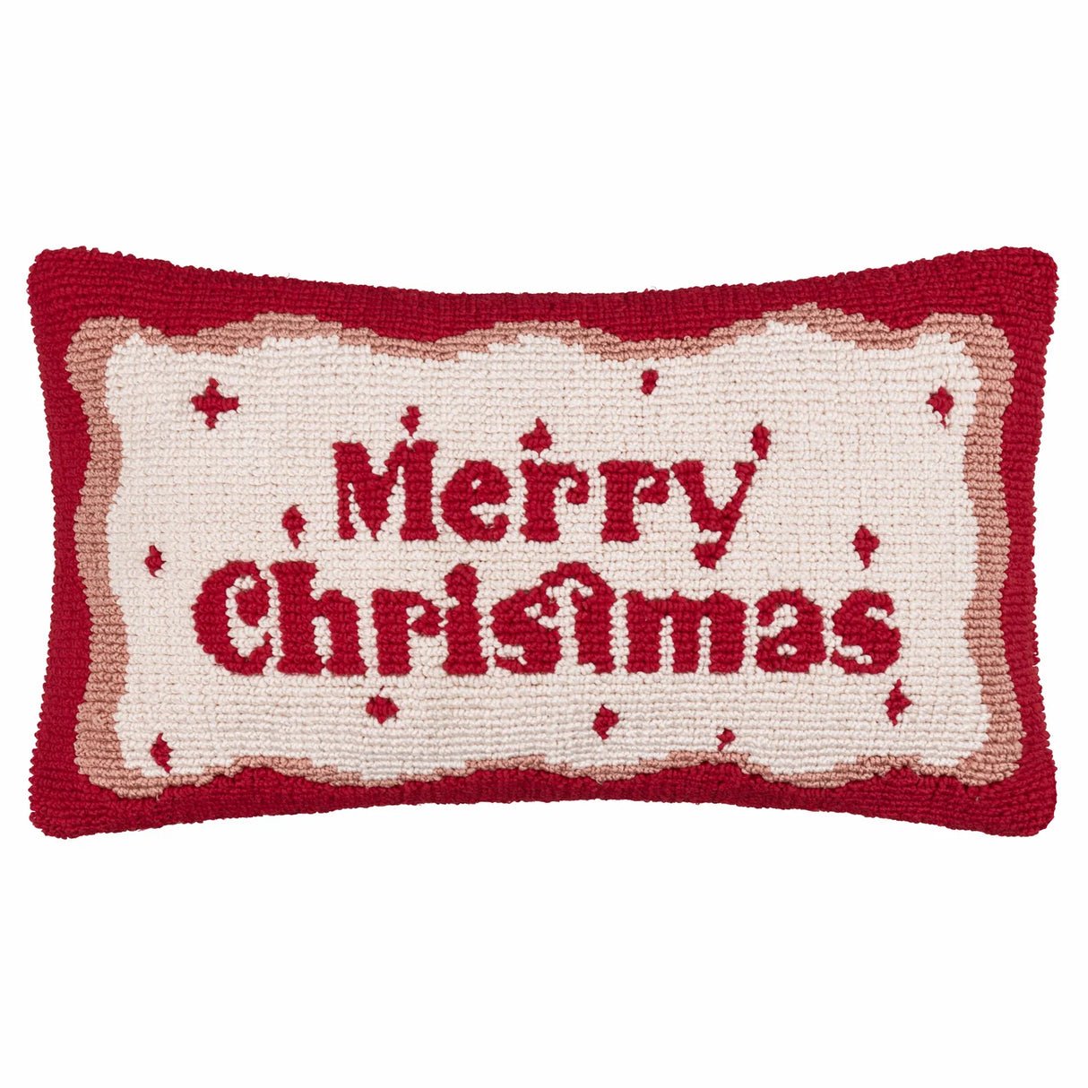 Candy Merry Christmas Tufted Cushion Cover Red/White 30 x 50cm - image 2