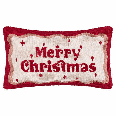 Candy Merry Christmas Tufted Cushion Cover Red/White 30 x 50cm - image 2