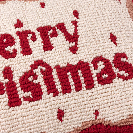 Candy Merry Christmas Tufted Cushion Cover Red/White 30 x 50cm - image 5