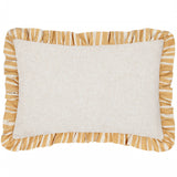Carmon Stripe Linen / Ochre Cushion Cover or Filled Cushion 40cm x 60cm - additional product view 2