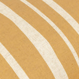 Carmon Stripe Linen / Ochre Cushion Cover or Filled Cushion 40cm x 60cm - additional product view 5
