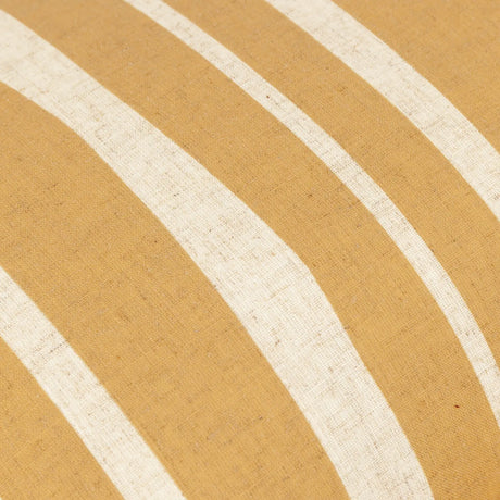Carmon Stripe Linen / Ochre Cushion Cover or Filled Cushion 40cm x 60cm - additional product view 5