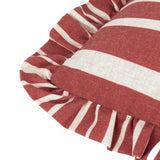 Carmon Stripe Linen / Red Cushion Cover or Filled Cushion 40cm x 60cm - additional product view 4