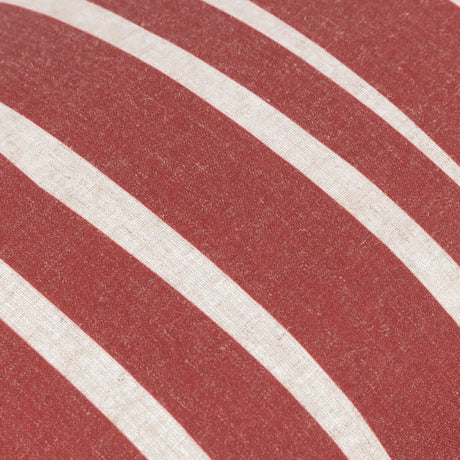Carmon Stripe Linen / Red Cushion Cover or Filled Cushion 40cm x 60cm - additional product view 5
