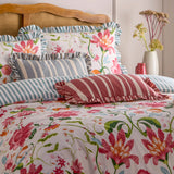Carmon Stripe Linen / Red Cushion Cover or Filled Cushion 40cm x 60cm - additional product view 6