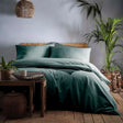 Cassia Teal 100% Cotton Duvet Cover Set - main product image