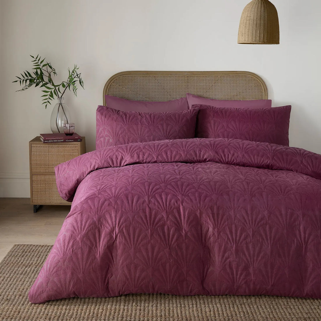 Cavali Berry Easy Care Duvet Cover Set