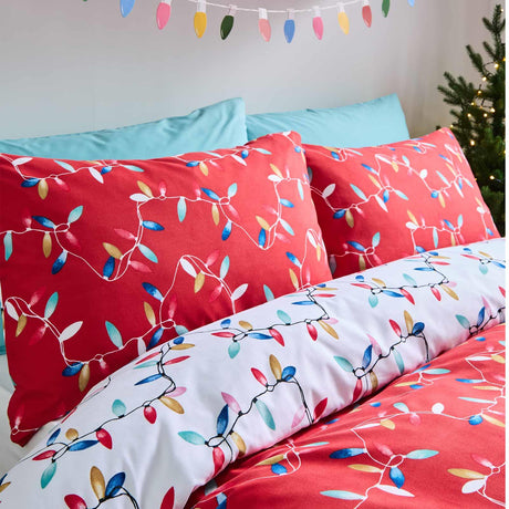 Catherine Lansfield Christmas Lights Festive Duvet Cover Set 3