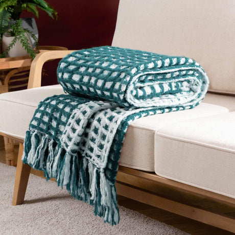 Toasty Waffle Throw Blanket 130cm x 170cm by furn.