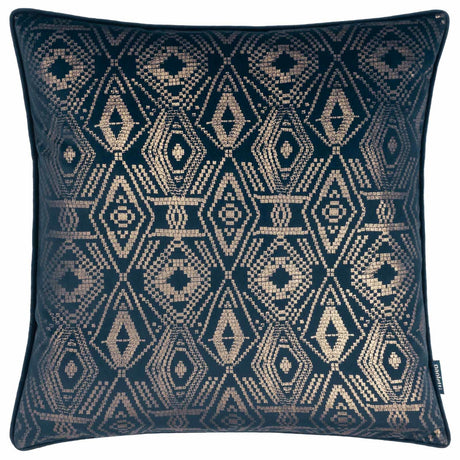 Tayanna Metallic Velvet Cushion Cover 20" x 20" by Paoletti
