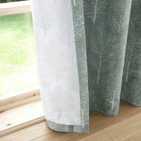 Alder Trees Eyelet Curtains by Catherine Lansfield