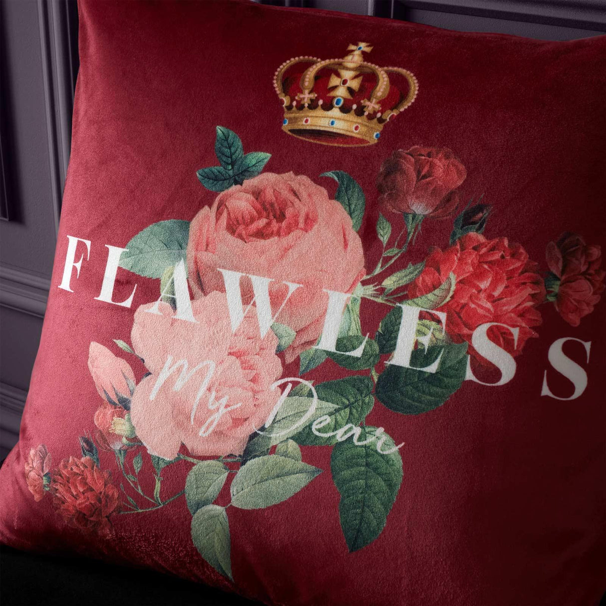 Bridgerton Flawless Floral Cushion by Catherine Lansfield