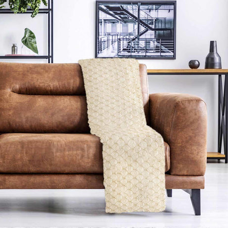 Lush Luxurious Fluffy Faux Rabbit Fur Throw Blanket by Emma Barclay