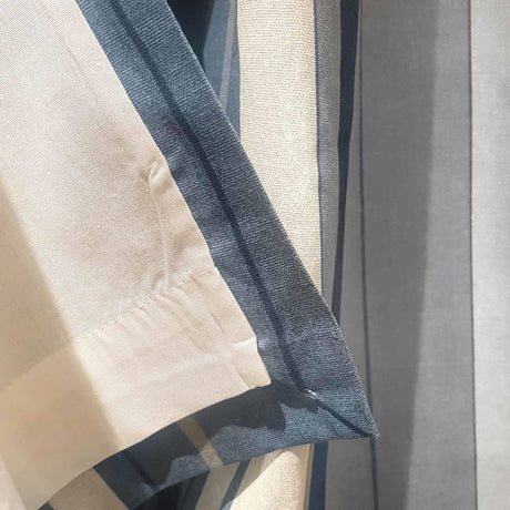 Whitworth Stripe Lined Eyelet Curtains by Fusion
