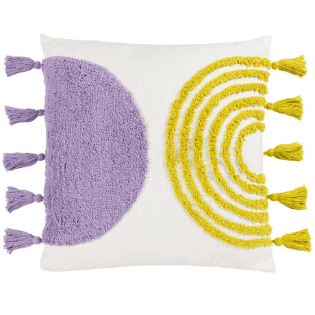 Archow Cotton Tufted Cushion Cover 18" x 18" (45cm x 45cm) by heya home