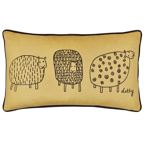 Dotty Sheep Filled Cushion 12" x 20" (30cm x 50cm) by Fusion