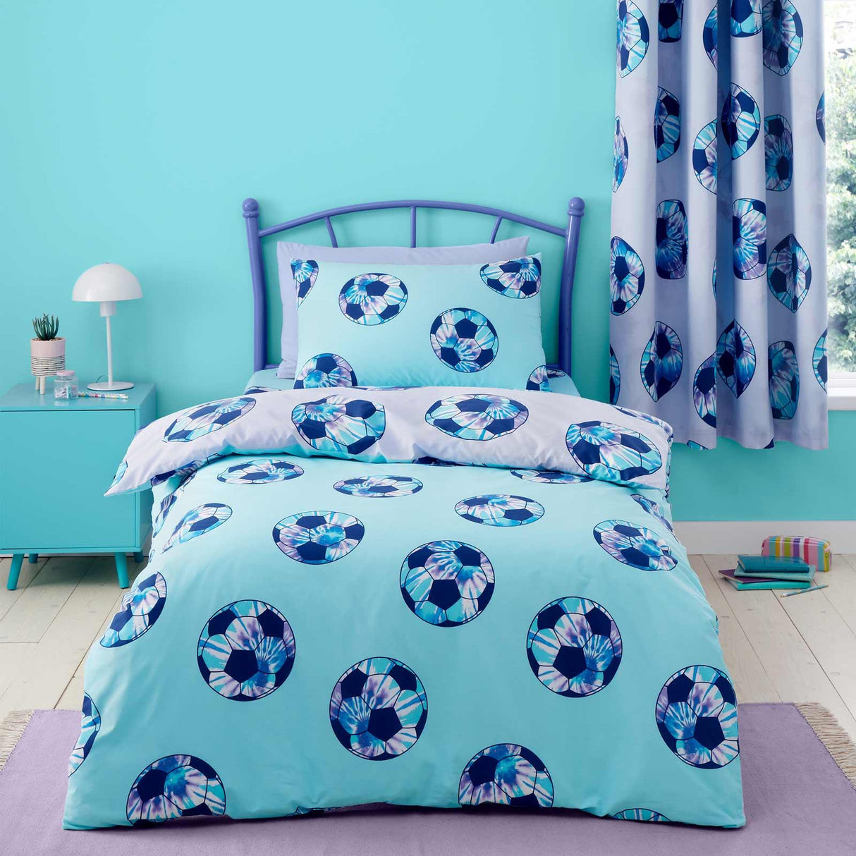 Tie Dye Football Duvet Cover Set by Catherine Lansfield
