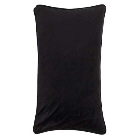 Celestial Stories Embroidered Velvet Cushion Cover Linen/Black 30 x 50cm - image 3