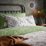 Celestial Stories Printed Reversible Duvet Cover Set Green - image 3