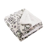 Celestial Stories Printed Sherpa Fleece Throw Green 130 x 180cm - image 3