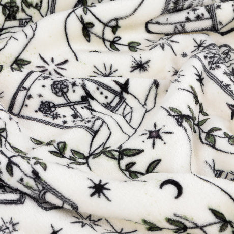 Celestial Stories Printed Sherpa Fleece Throw Green 130 x 180cm - image 5