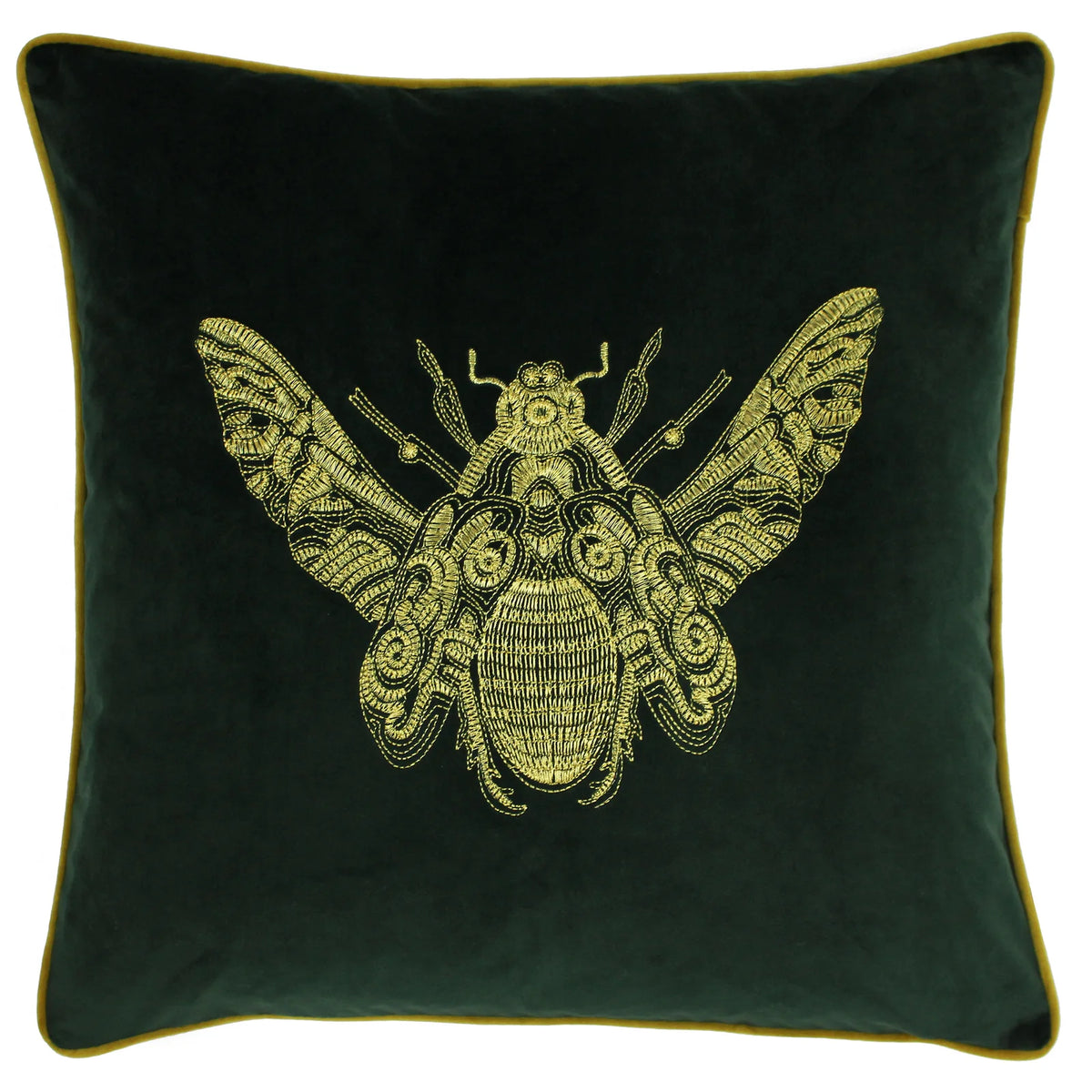 Cerana Velvet Emerald Cushion Cover 50cm x 50cm - additional product view 1