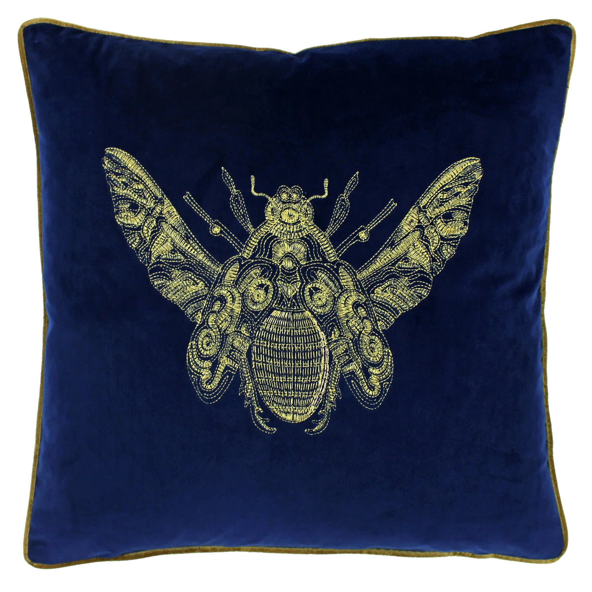Cerana Velvet Royal Blue Cushion Cover 50cm x 50cm - additional product view 1