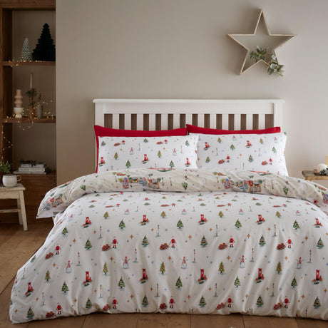 Christmas Town Reversible Duvet Cover Set