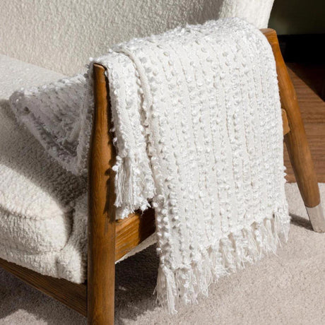 Arvo Woven Tasselled Throw 130cm x 180cm by Wylder 6