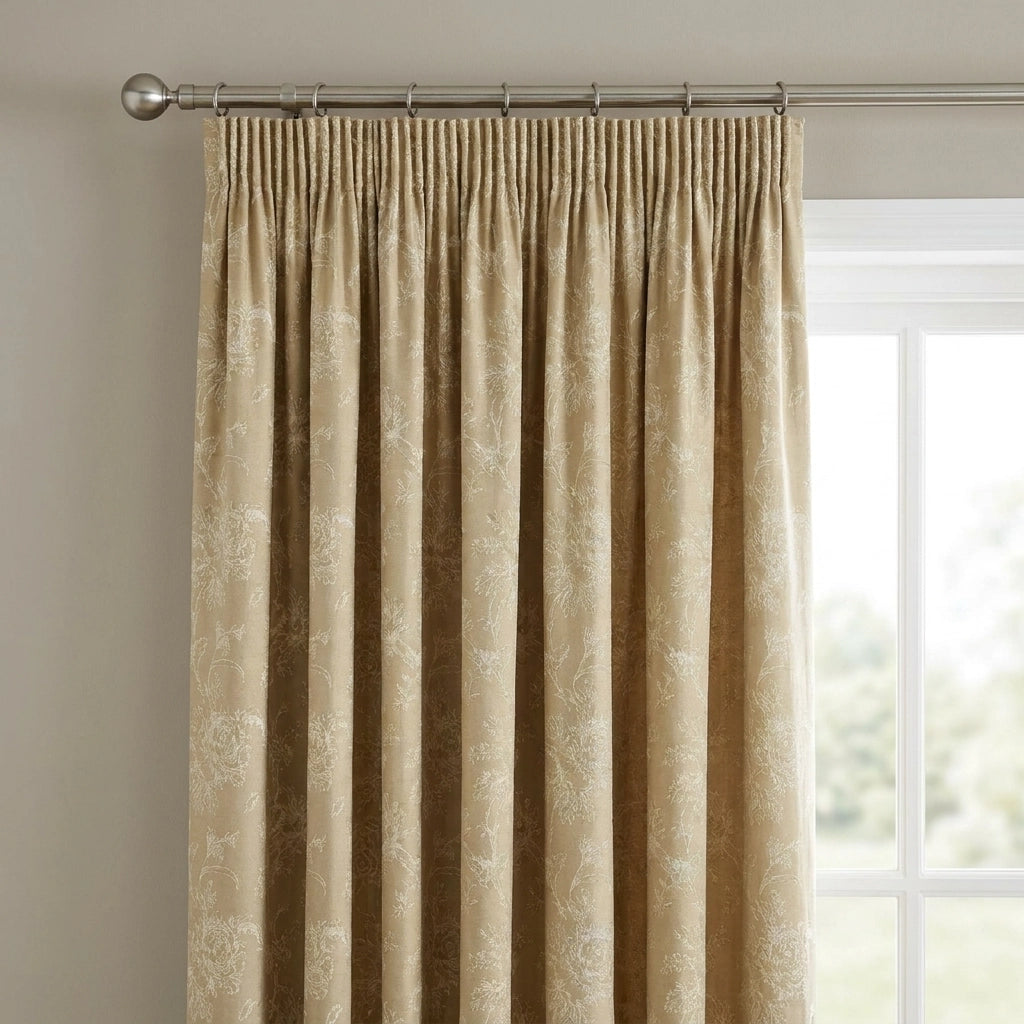 Jasmine Lined Pencil Pleat Tape Top Curtains 2