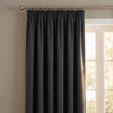 100% Blackout Tape Top Pencil Pleat Curtains 5