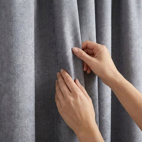 Galaxy Dim Out Woven Thermal Pencil Pleat Curtains 9
