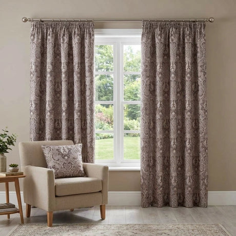 Tegola Tape Top Pencil Pleat Curtains 1