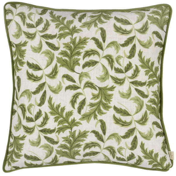 Chatsworth Topiary Olive Cushion Cover 17" x 17" - Ideal