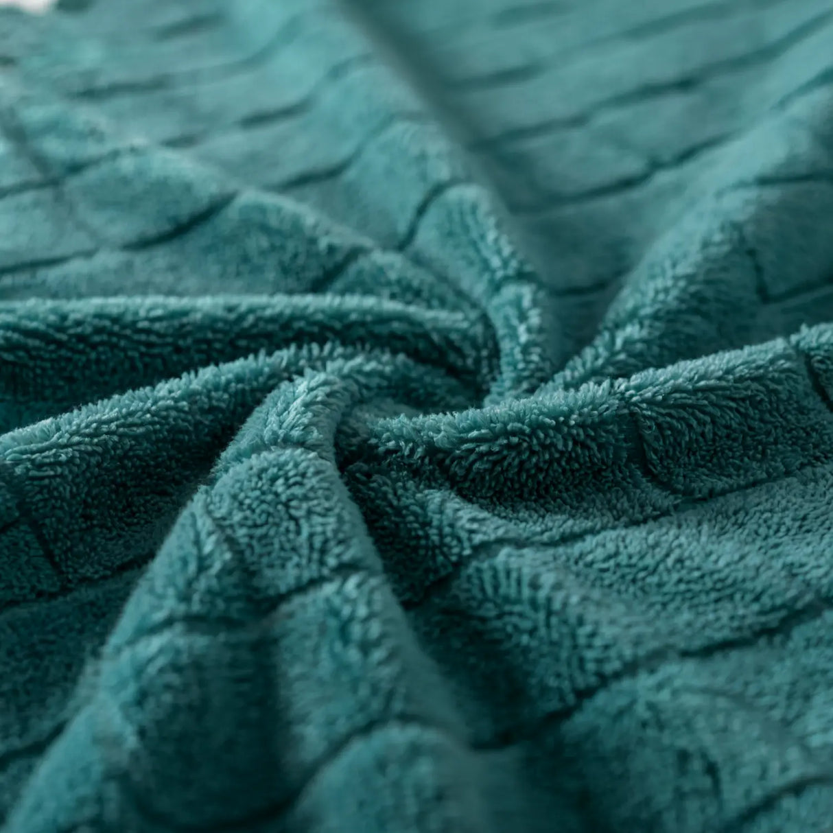 Check Teddy Fleece Duvet Cover Set by Rapport Home