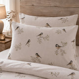 Close-up of matching Check Flannelette Duvet Cover Set Brushed Cotton pillowcases showing the pattern and fabric detail