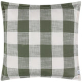 Chesil Check Outdoor 100% Cotton Moss Cushion Cover or Filled Cushion 50cm x 50cm - additional product view 2