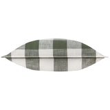 Chesil Check Outdoor 100% Cotton Moss Cushion Cover or Filled Cushion 50cm x 50cm - additional product view 3