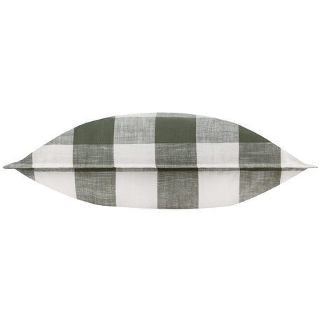 Chesil Check Outdoor 100% Cotton Moss Cushion Cover or Filled Cushion 50cm x 50cm - additional product view 3