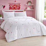 Chester Kids 100% Cotton Duvet Cover Set in multi styled on a coordinated bedroom bed
